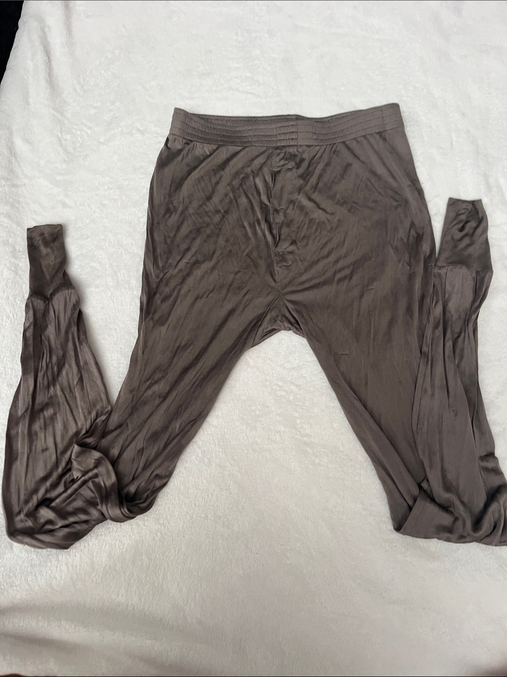 Men’s silk Lightweight Brown bottom layer silk LL Bean